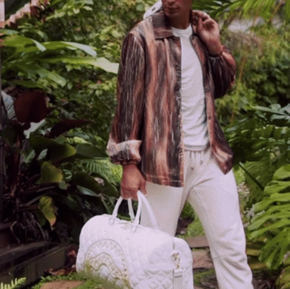 #SPRAYGROUND 💫Rivera Le Blanc Gold Chain Mini Duffle Bag# Cosplay Great! - Picture 5 of 15